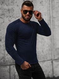 Longsleeve męski granatowy OZONEE O/B262