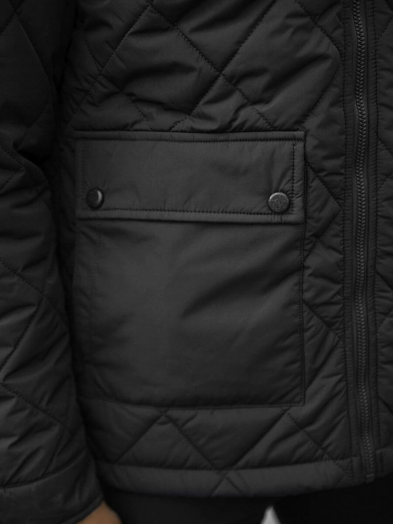 Kurtka przejściowa męska czarna OZONEE JS/22M11/1