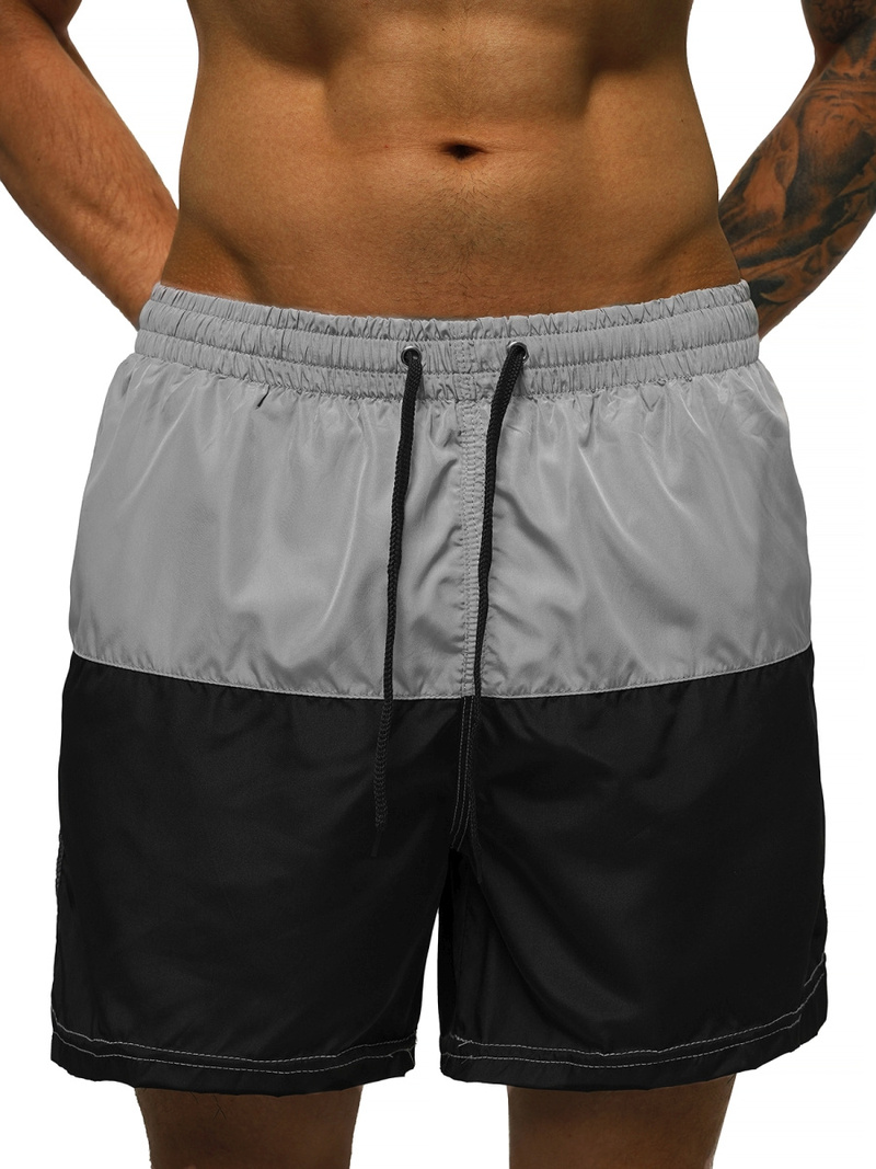 Шорти для плавання чоловічі сіро-чорний OZONEE JS/HM065