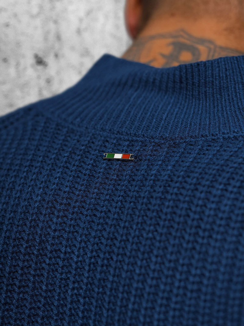 Светр чоловічій tемно-cинiй OZONEE NB/MM6020/6