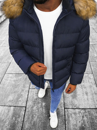 Kurtka zimowa męska pikowana granatowa OZONEE JS/M8107