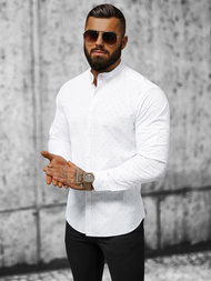 Класична сорочка чоловіча Бiла OZONEE O/V21