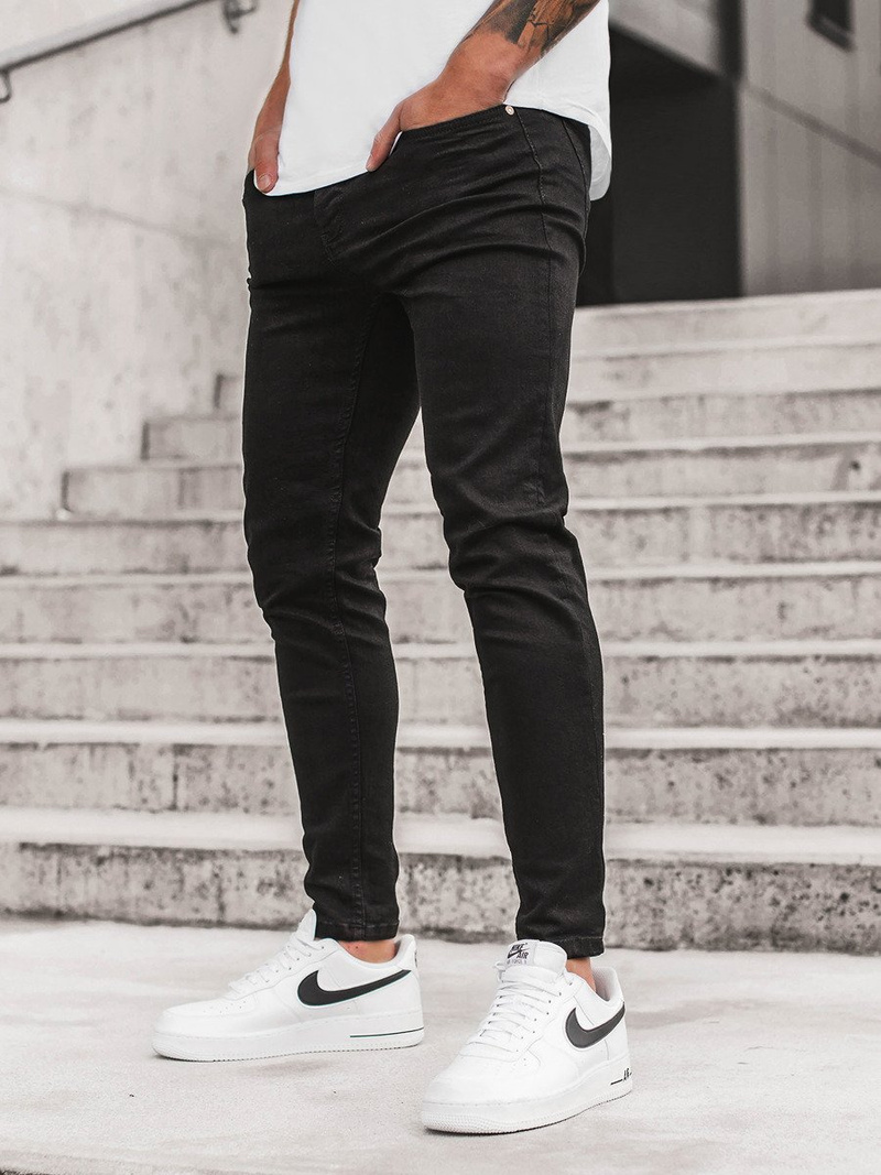 Spodnie jeansowe męskie czarne OZONEE G/1088