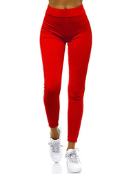 Legginsy damskie czerwone OZONEE JS/1036/C5