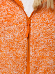 Bluza damska rozpinana z kapturem pomarańczowa OZONEE JS/HH010/48