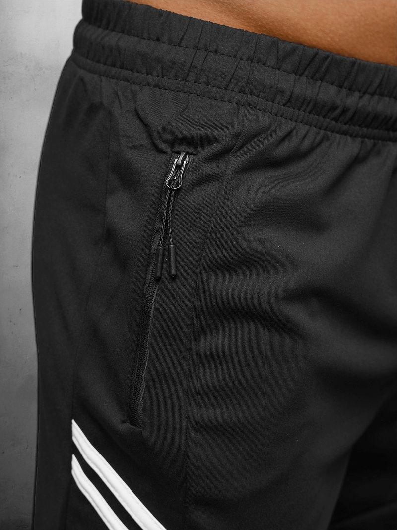 Spodenki dresowe męskie czarne OZONEE JS/68041/3