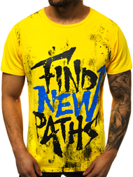 T-Shirt męski żółty OZONEE JS/KS2013