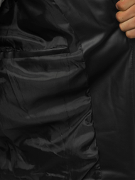 Kurtka skórzana męska ramoneska czarna OZONEE O/5625Z