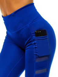 Legginsy damskie kobaltowe OZONEE JS/YW06004/9