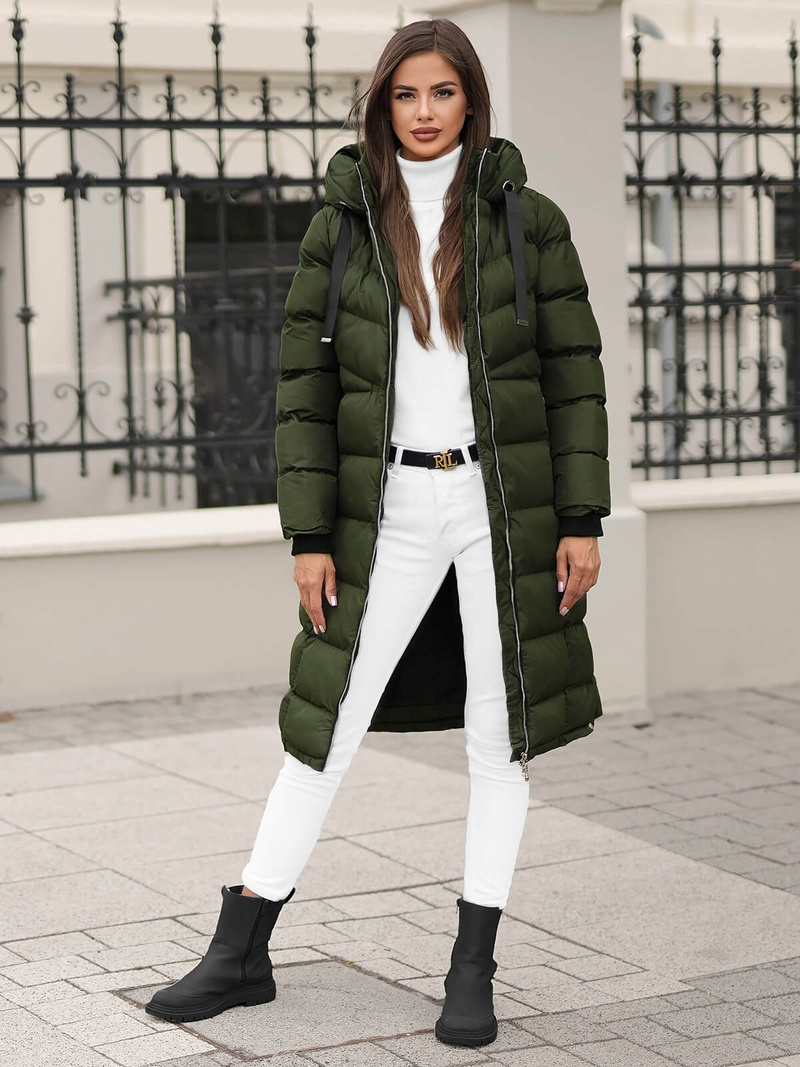 Куртка жіноча Темно-Зелена OZONEE JS/M736/136Z