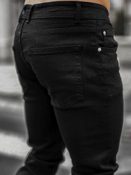 Spodnie jeansowe męskie czarne OZONEE E/5195/03