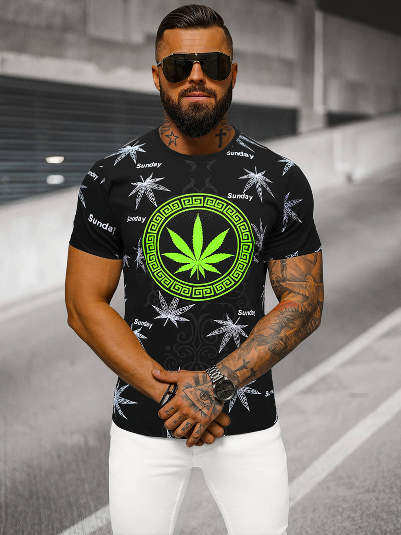 Футболка Чоловіча Чорна OZONEE O/T139/3