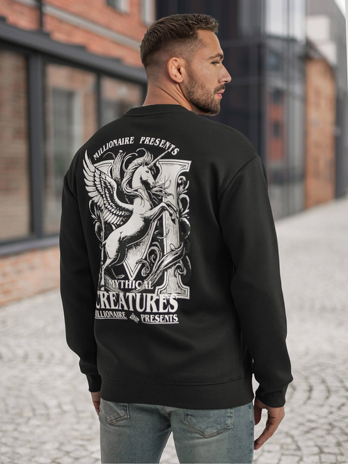 Bluza męska czarna OZONEE JS/65B3919/3