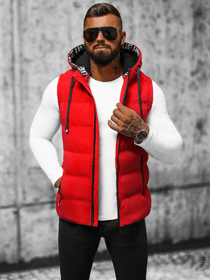 Безрукавка чоловіча червона OZONEE JS/5M758/270Z