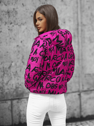 Kurtka damska dwustronna ciemno-różowa OZONEE O/H953Z