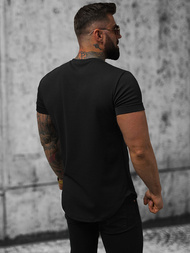 T-Shirt męski czarny OZONEE O/P1172