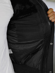 Kurtka zimowa męska pikowana czarna OZONEE O/M798Z