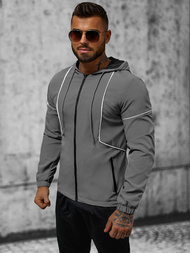 Kurtka przejściowa męska szara OZONEE JS/M10300