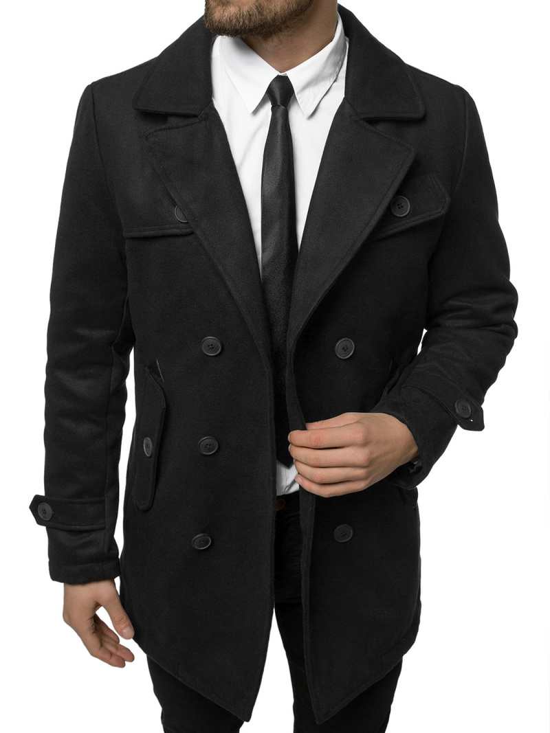 Пальто чоловіче Чорний OZONEE JS/79M3123