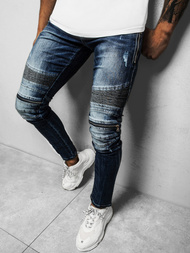 Джинси чоловічі синi OZONEE NB/MP007BS