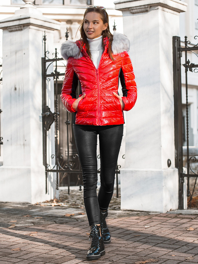 Куртка жіноча Червона OZONEE O/DK059/4Z