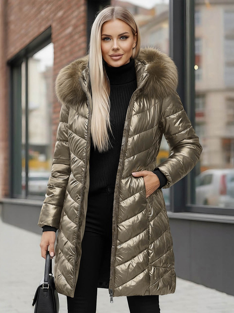 Куртка жіноча золото OZONEE JS/16M9100/403Z