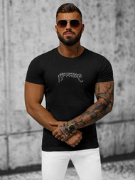 T-shirt męski czarny OZONEE O/T108/3Z