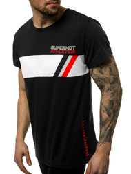 T-Shirt męski czarny OZONEE JS/KS1957