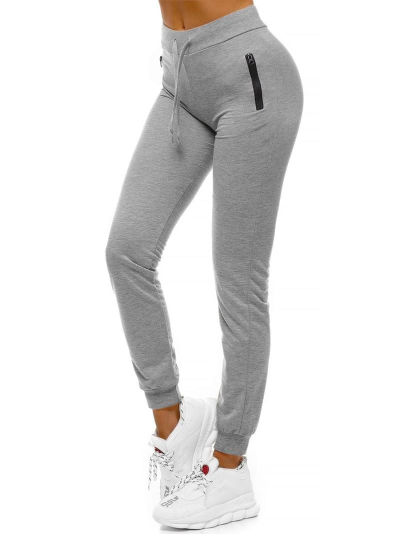 Spodnie dresowe damskie szare OZONEE O/9878
