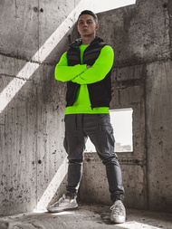 Spodnie męskie chino joggery szare OZONEE A/1005