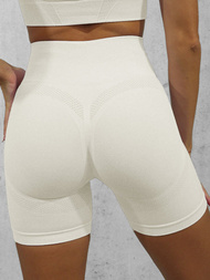 Komplet sportowy dwuczęściowy damski ecru OZONEE O/SY2321