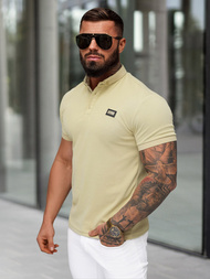 Koszulka męska polo beżowa OZONEE O/YN2/577