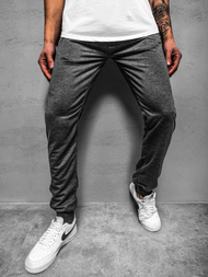 Spodnie dresowe męskie ciemno-szare js/xw003sz