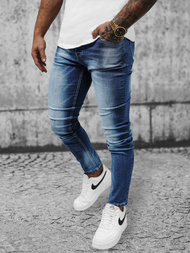 Spodnie jeansowe męskie niebieskie OZONEE NB/MP0021BZ