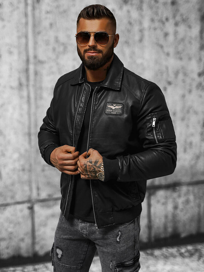 Куртка чоловіча Чорна OZONEE O/4811Z