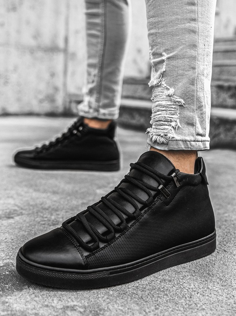 Снікерси високі Чорнi OZONEE G/222