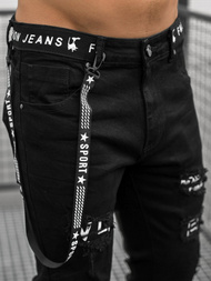 Джинси чоловічі Чорнi OZONEE O/TF061Z