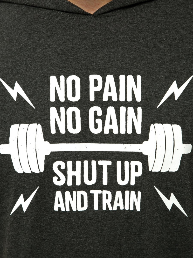 Майка чоловіча графіт OZONEE MACH/M1216