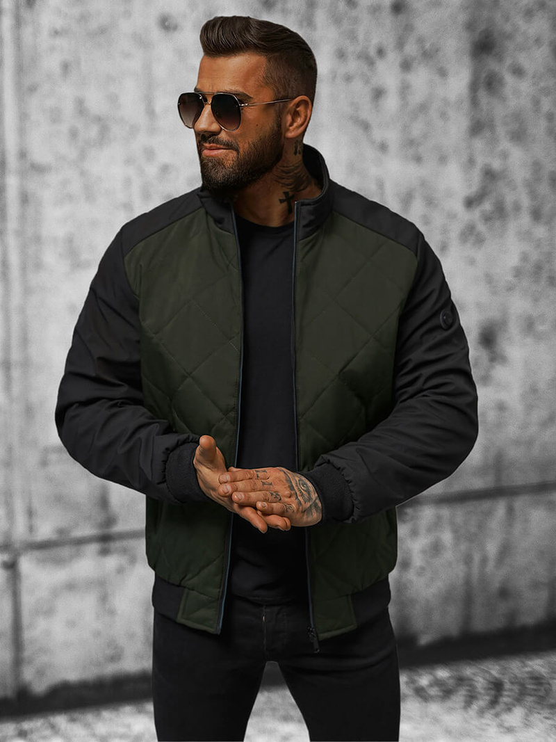 Куртка Чоловіча Темно-Зелена OZONEE JS/84M3022/136