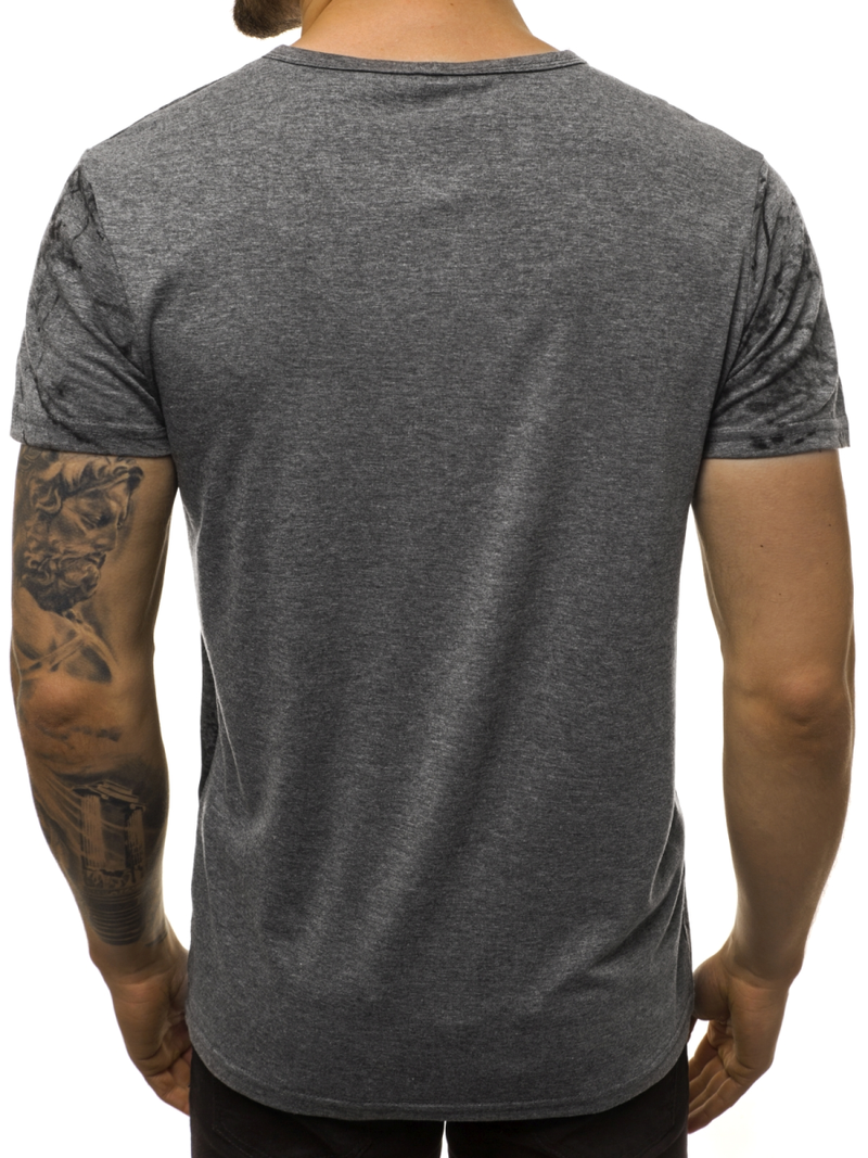 T-Shirt męski grafitowy OZONEE JS/SS10921