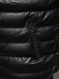 Kurtka skórzana męska czarna OZONEE O/M796Z