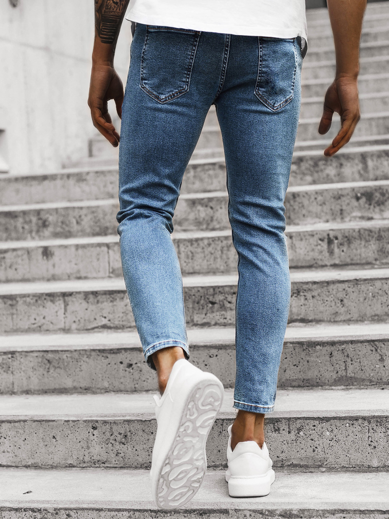 Spodnie jeansowe męskie niebieskie OZONEE DP/588/R3