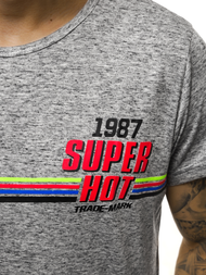 Футболка чоловіча Сiрий OZONEE JS/KS2052