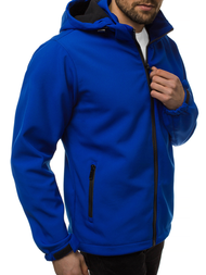 Kurtka softshell męska z kapturem niebieska OZONEE JS/56008Z