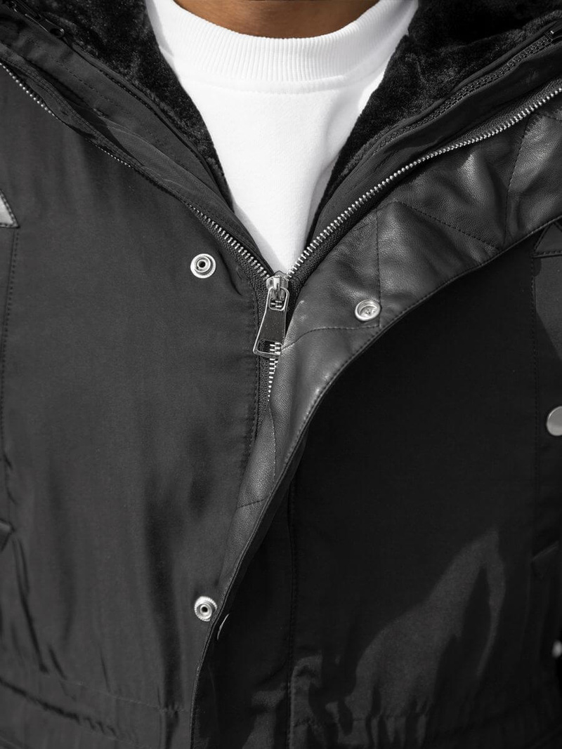 Kurtka męska czarna OZONEE O/88655Z