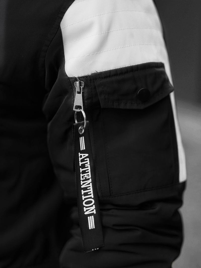 Куртка зимова чоловіча Чорно-Бiла OZONEE O/5832/22Z