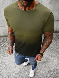 T-Shirt męski zielony OZONEE JS/8T81/3Z