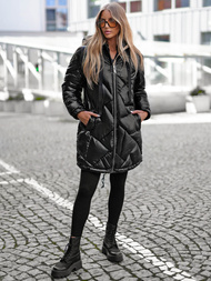Куртка жіноча чорна OZONEE JS/5M3189/392Z