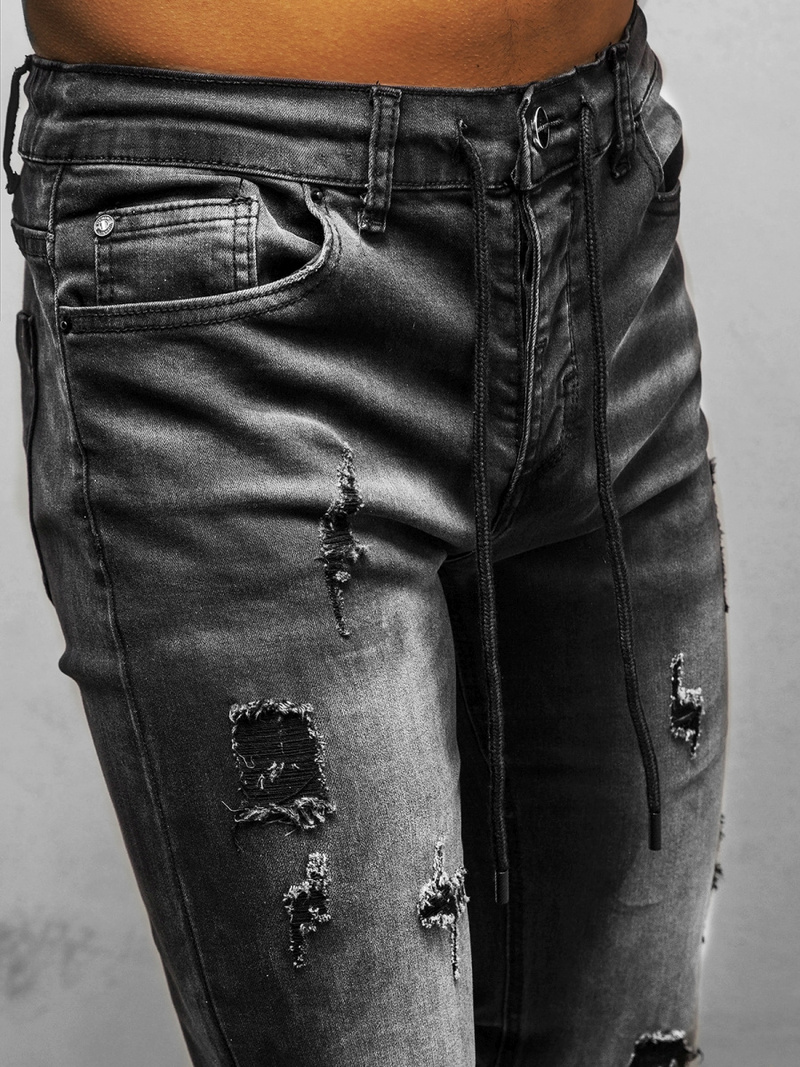 Джинси Чоловічі Чорнi OZONEE NB/MP0016N