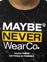 Футболка чоловіча Чорна OZONEE JS/SS10915